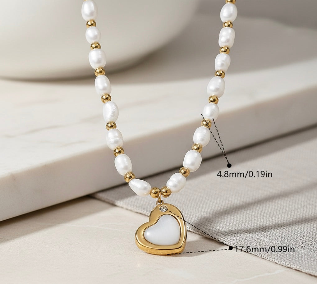Minimalist Freshwater Pearl Beaded Women’s Necklace