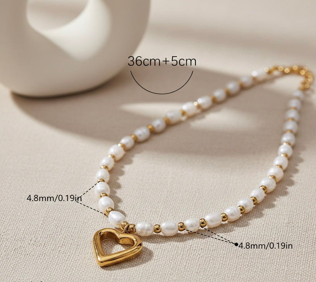 Minimalist Freshwater Pearl Beaded Women’s Necklace