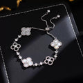 Sweet Sakura Leaves Bracelet – Alloy & Micro Zircon