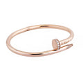 Luxury Letter Bangle – 18K Rose Gold Plated Stainless Steel