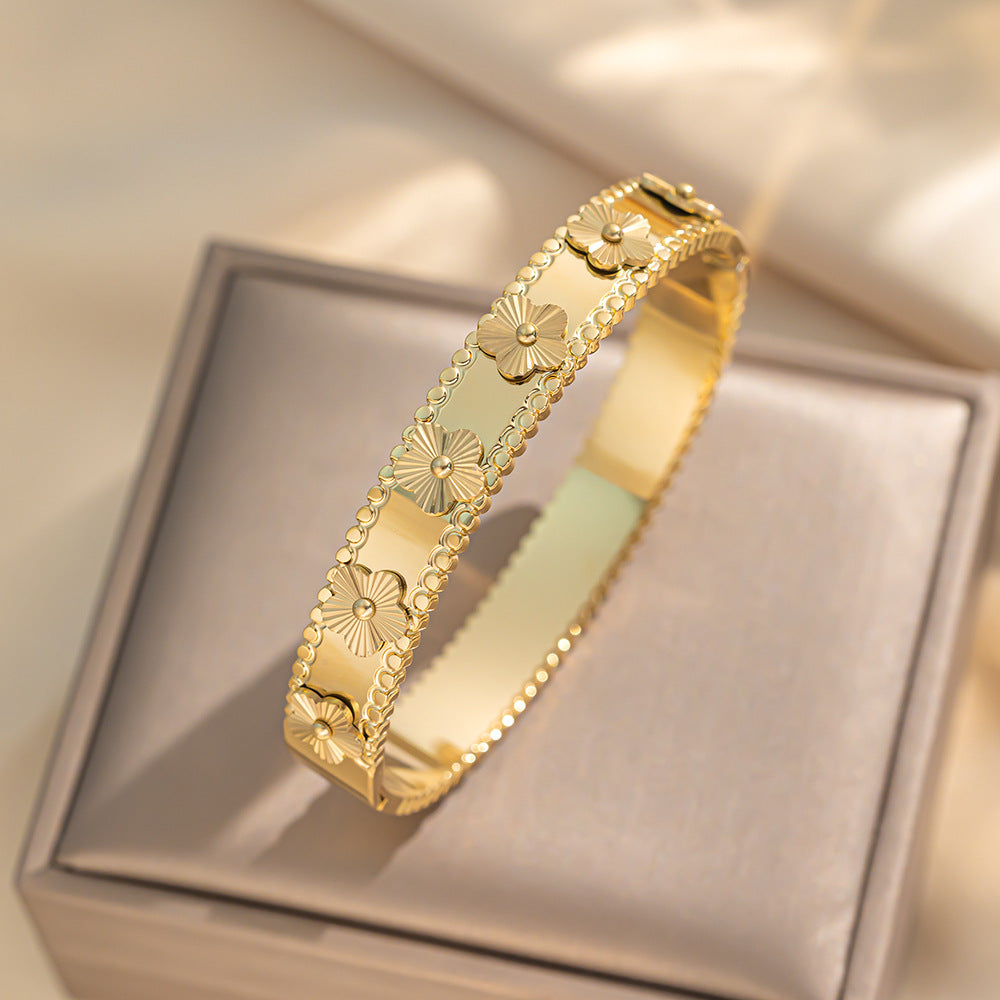 Titanium Steel Electroplated Bangle