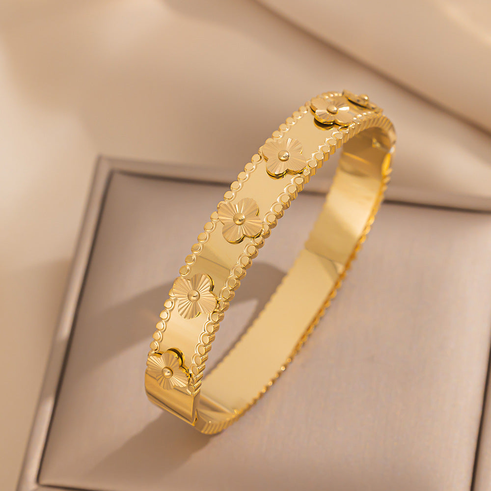 Titanium Steel Electroplated Bangle