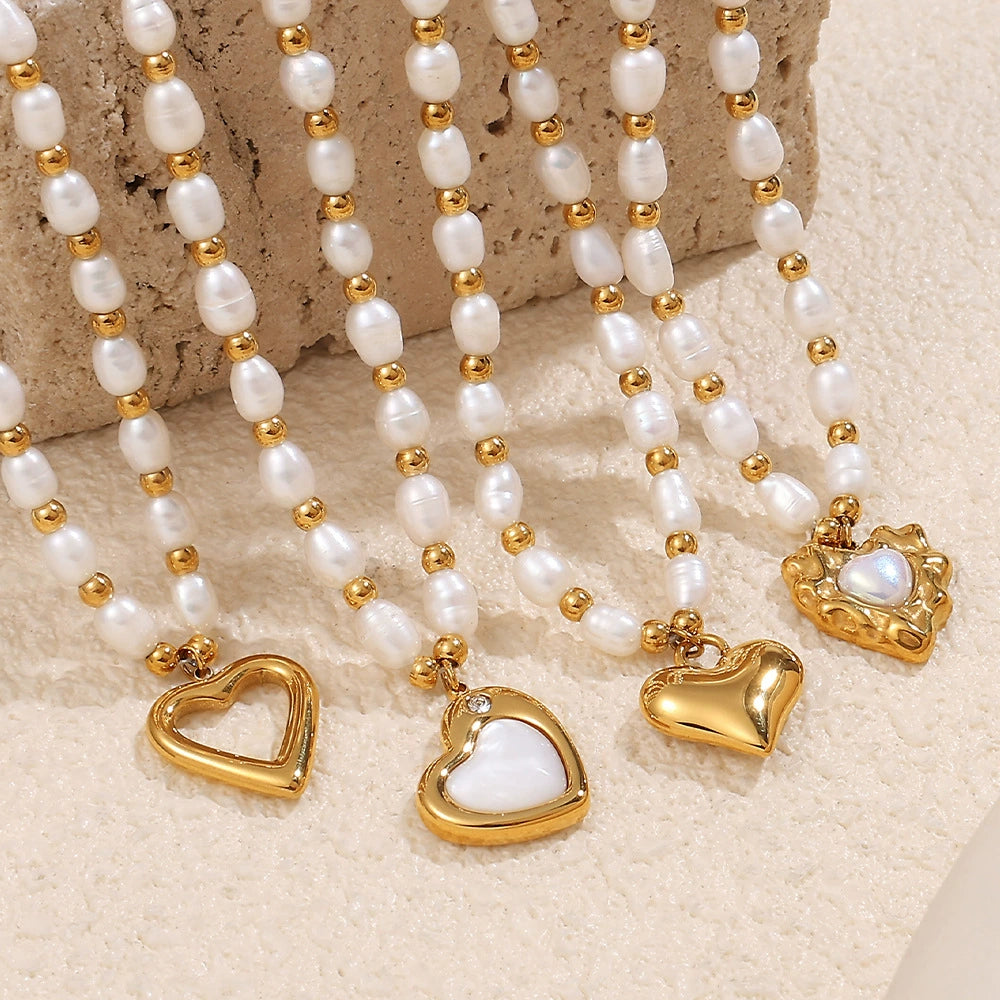 Minimalist Freshwater Pearl Beaded Women’s Necklace