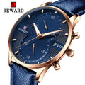 Luxury Men’s Waterproof Business & Leisure Watch with Genuine Leather Strap